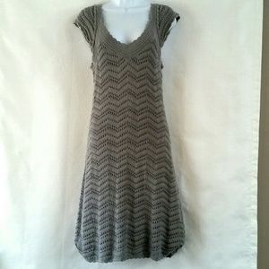 SOLD - Athleta Gray Crochet Dress M